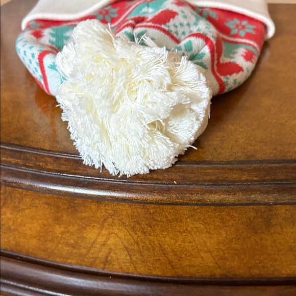 Women's Festive Knit Hat - Red, Green, and White - Picture 4 of 5